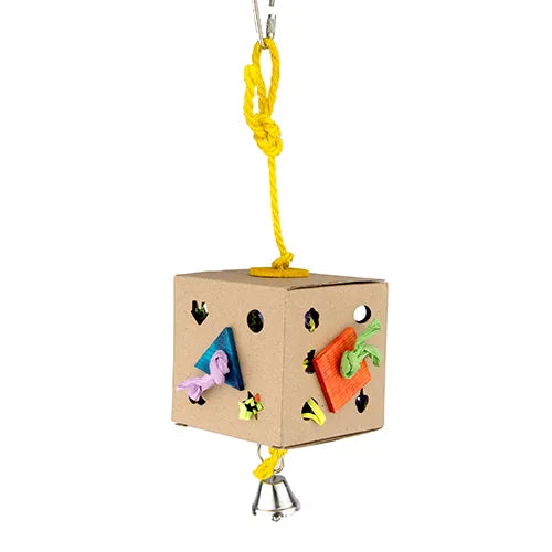 Bird Toy - Destructive - Activity Box With Bell 7.5cm