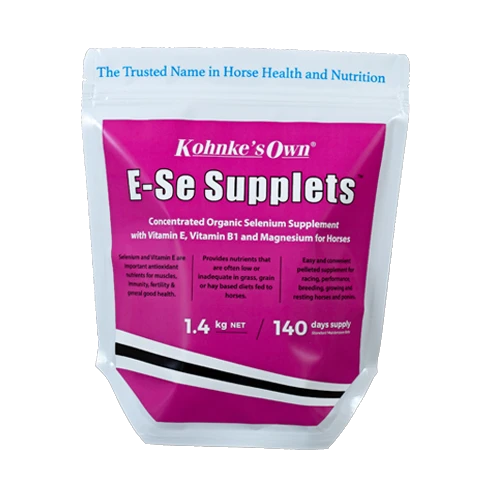 Kohnke's Own E-Se Supplets. 1.4kg Vitamin E and Organic Selenium Supplement For Horses