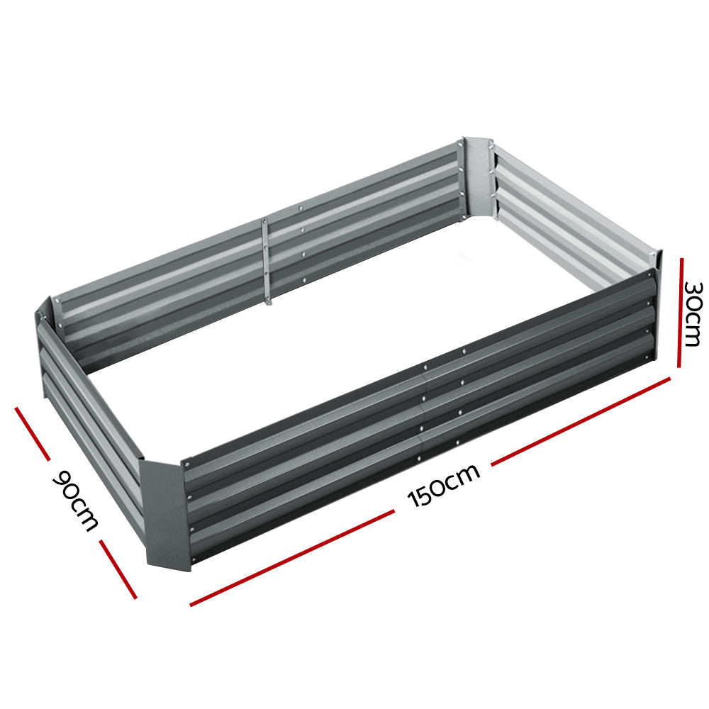 Greenfingers 2x Garden Bed 150x90cm Planter Box Raised