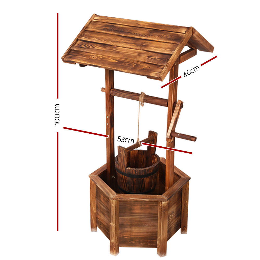 Gardeon Garden Decor Outdoor Wooden Wishing Well