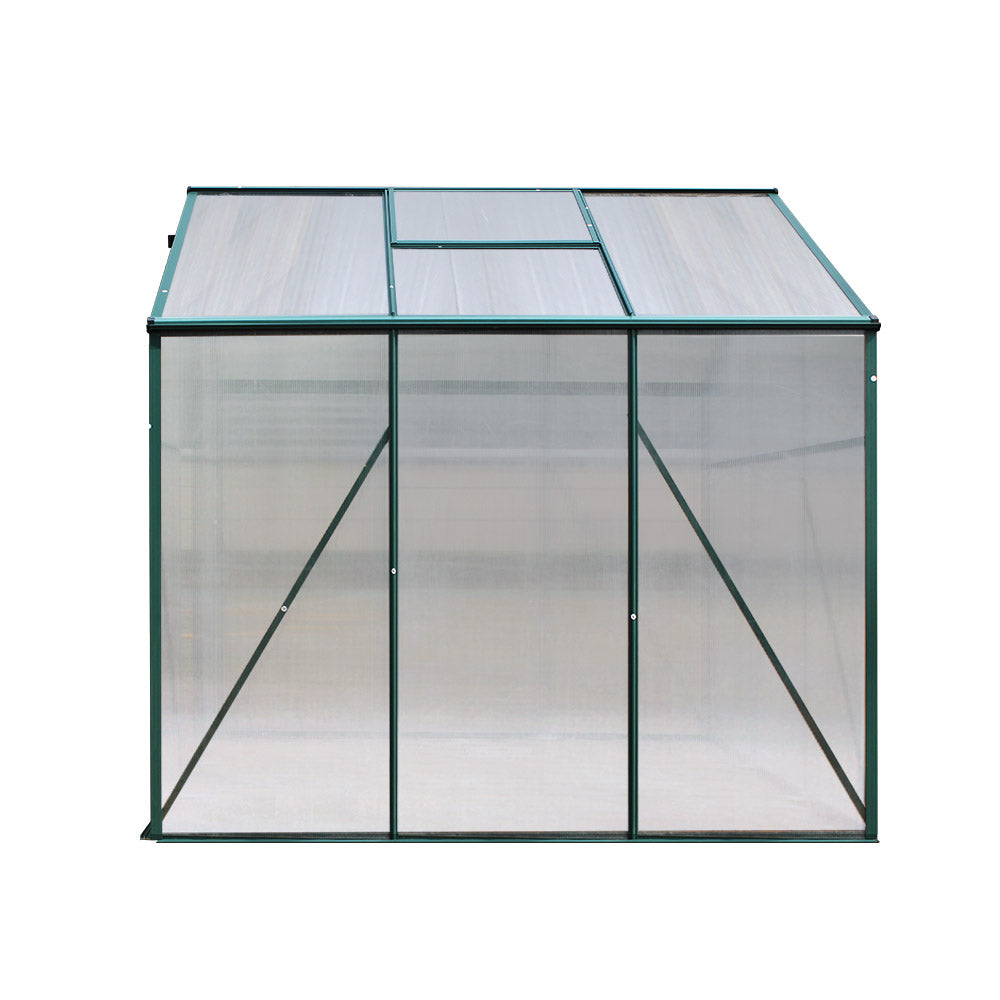 Greenfingers Greenhouse 1.9x1.9x1.83M Aluminium Polycarbonate Garden Shed