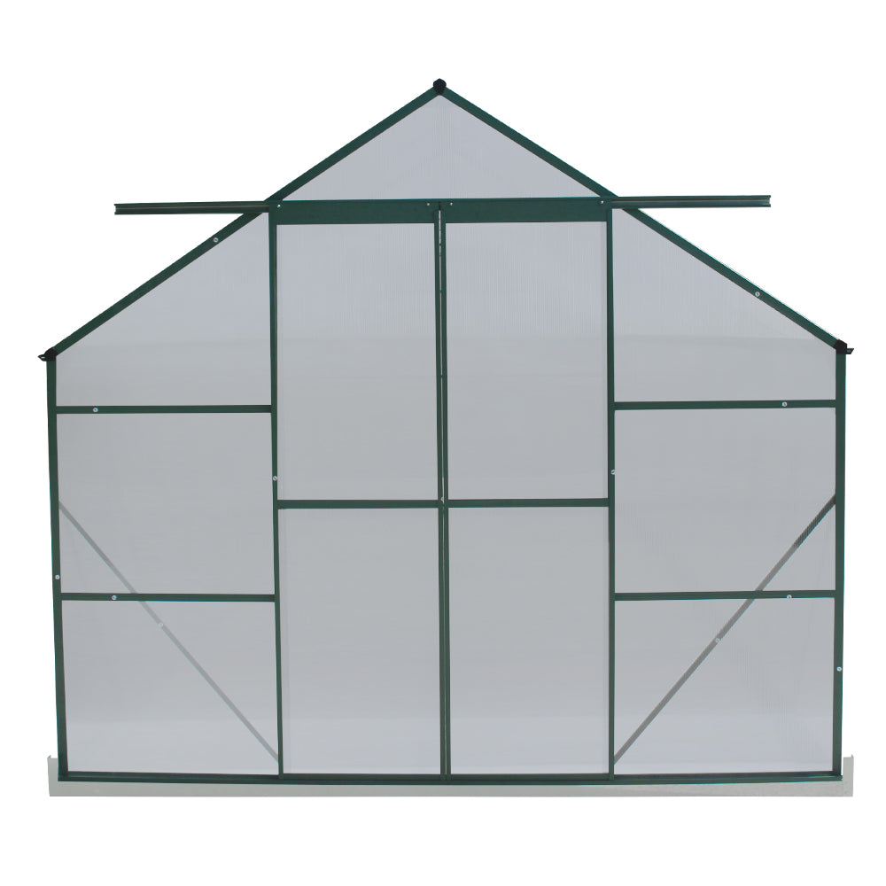 Greenfingers Greenhouse 6.3x2.44x2.1M Aluminium Polycarbonate Garden Shed