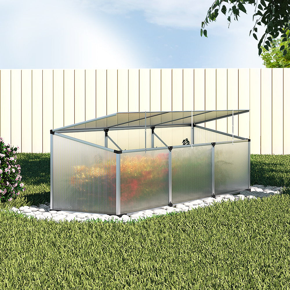 Greenfingers Greenhouse 180x50x50CM Aluminium Polycarbonate