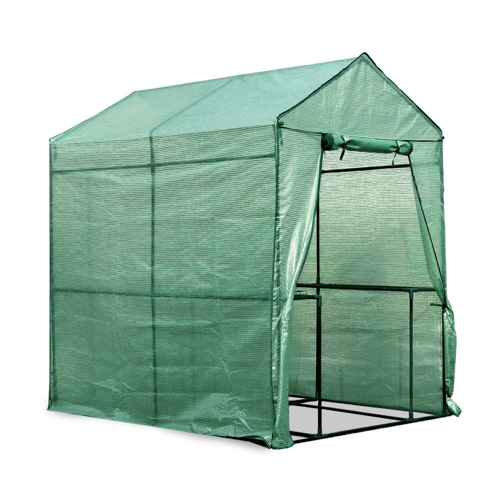 Greenfingers Greenhouse 1.2x1.9x1.9M Walk in Green House 4 Shelves