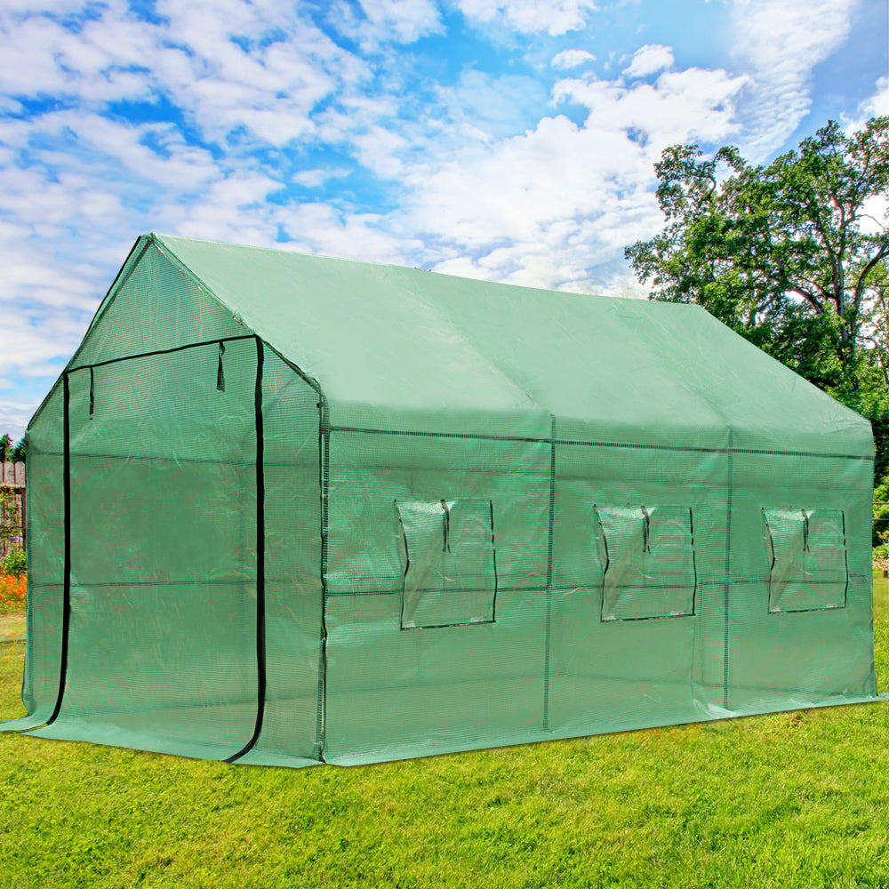 Greenfingers Greenhouse 3.5x2x2M Walk in Garden Shed