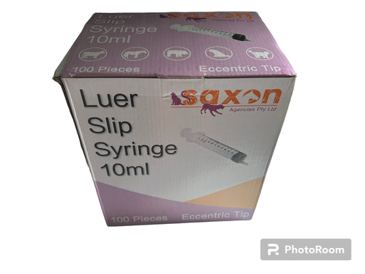 Syringe 10ml Box Of 100 - Disposable