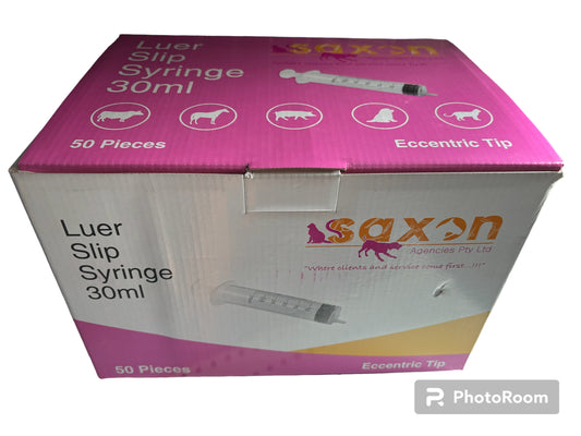 Syringe 30ml Box Of 50 - Disposable