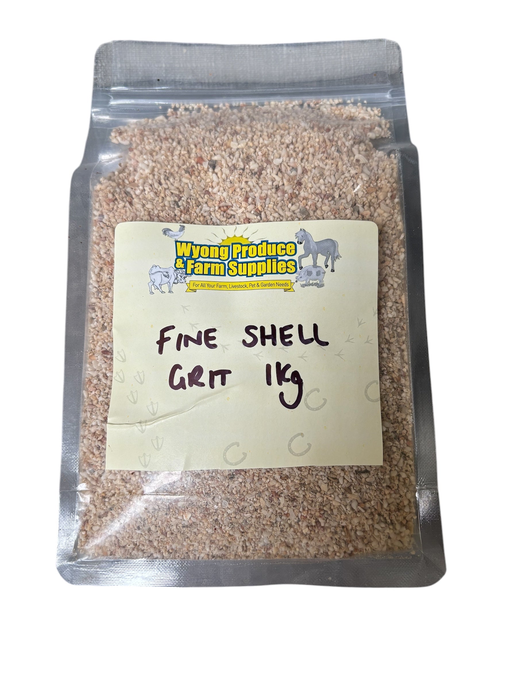 Fine Shell Grit 1kg – Wyong Produce
