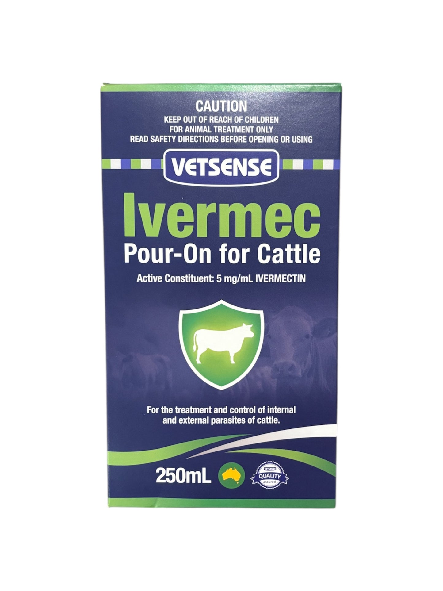 Vetsense Ivermec 250ml Pour On For Cattle