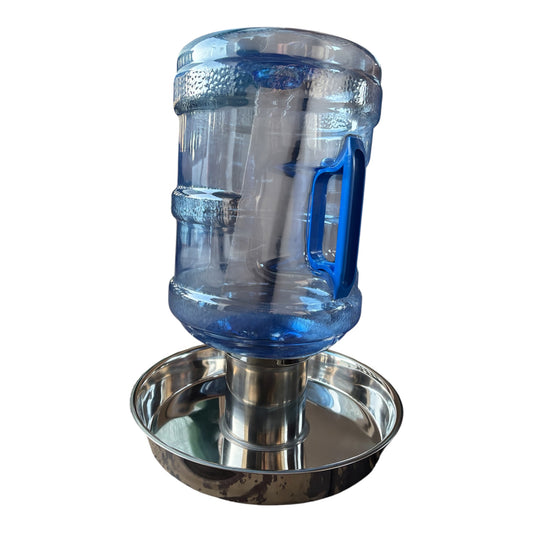 Poultry Water Bottle Drinker 15 Litre With Stainless Steel Base