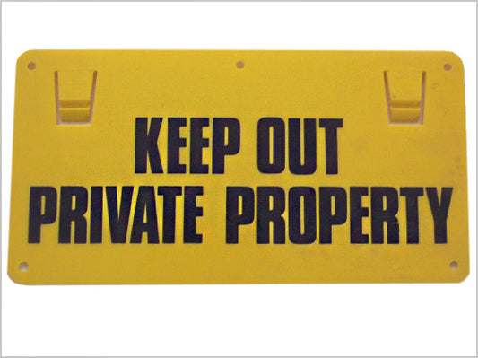 Thunderbird Ag Warning Sign 'Keep Out Private Property'
