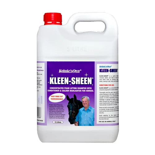 Kohnke's Own Kleen Sheen Shampoo 5 Litre with built-in conditioner and colour highlighter