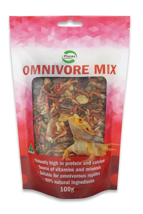 Pisces Omnivore Mix 100g Freeze Dried Treats For Reptiles