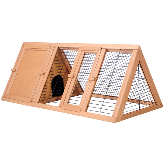 i.Pet Rabbit Hutch 119cm x 51cm x 44cm Wooden Cage Outdoor