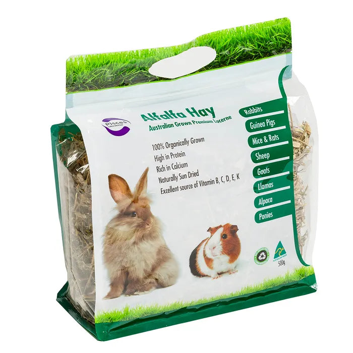 PNP Alfalfa (Lucerne) Hay 500g For Small Animals