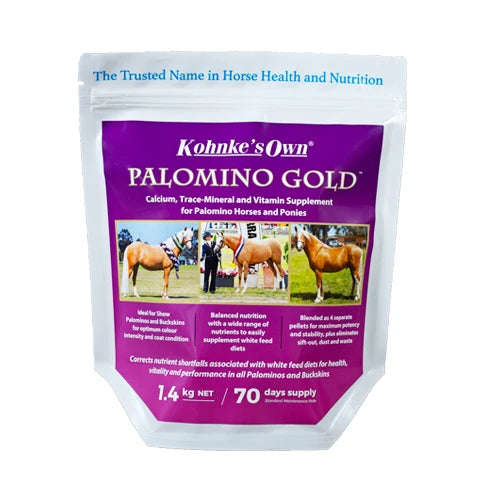 Kohnke's Own Palomino Gold. 1.4kg A Vitamin Supplement Specifically For Palomino Horses