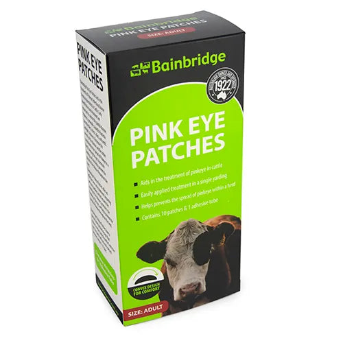 Pink Eye Patch Kit For Cows 10 Pack