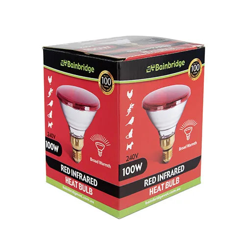 Infrared Heat Lamp Bulb - Red - 100W