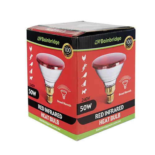 Infrared Heat Lamp Bulb - Red - 50W