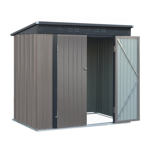 Giantz Garden Shed 1.95x1.31M Outdoor Storage Steel Workshop Double Door