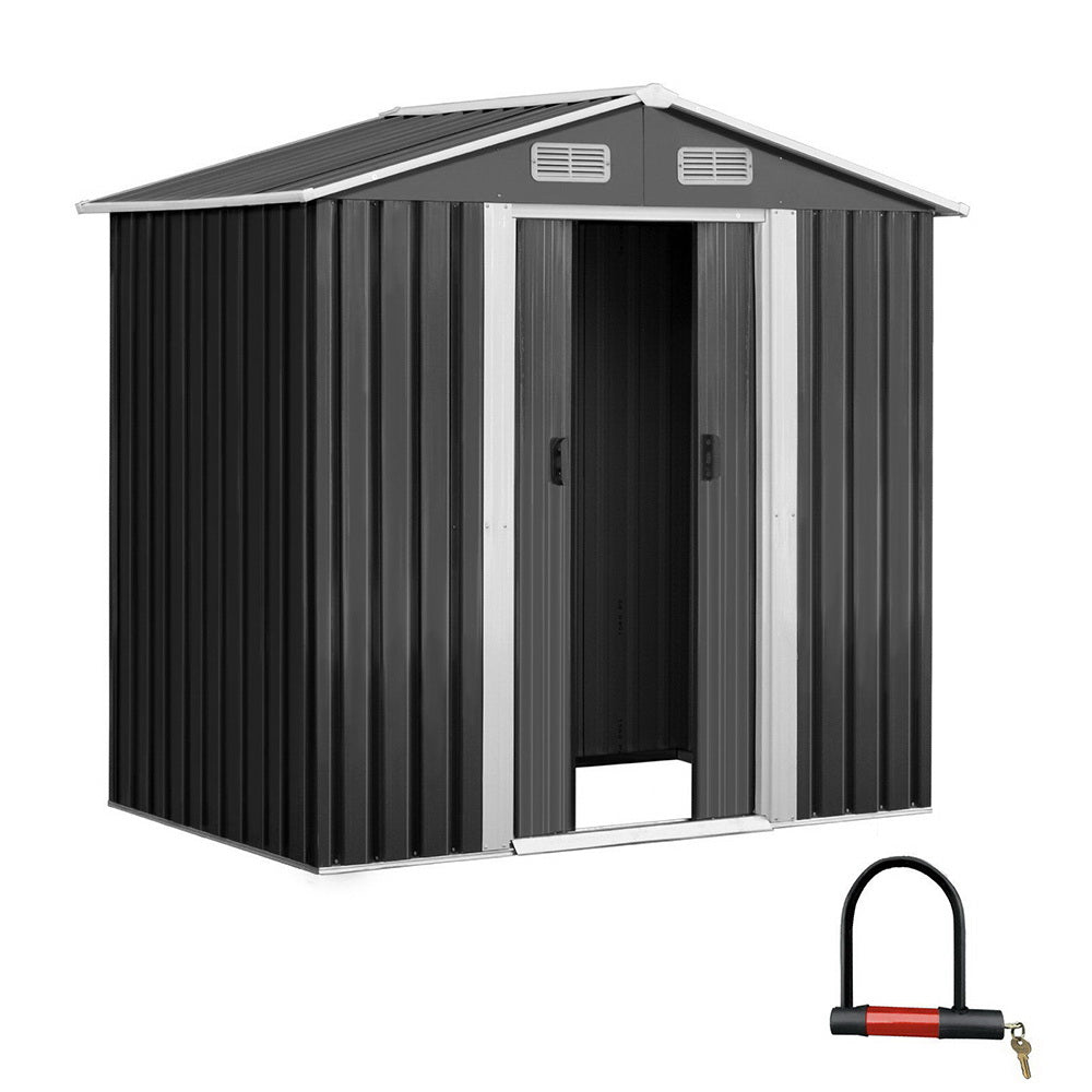 Giantz Garden Shed 1.96x1.32M Outdoor Storage Tool Workshop Sliding Door