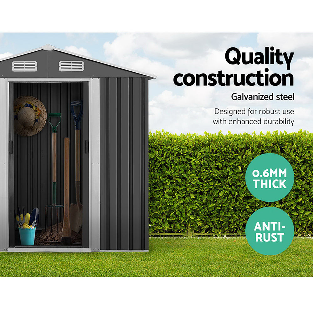 Giantz Garden Shed 1.96x1.32M Outdoor Storage Tool Workshop Sliding Door