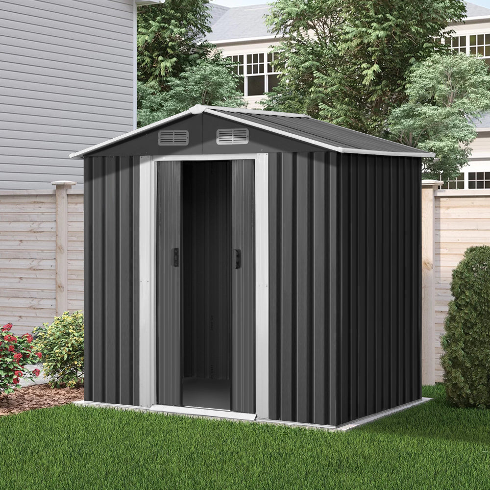 Giantz Garden Shed 1.96x1.32M Outdoor Storage Tool Workshop Sliding Door