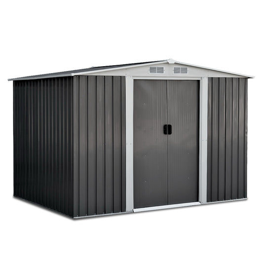 Giantz Garden Shed 2.58x2.07M Outdoor Storage Workshop Metal Sliding Door