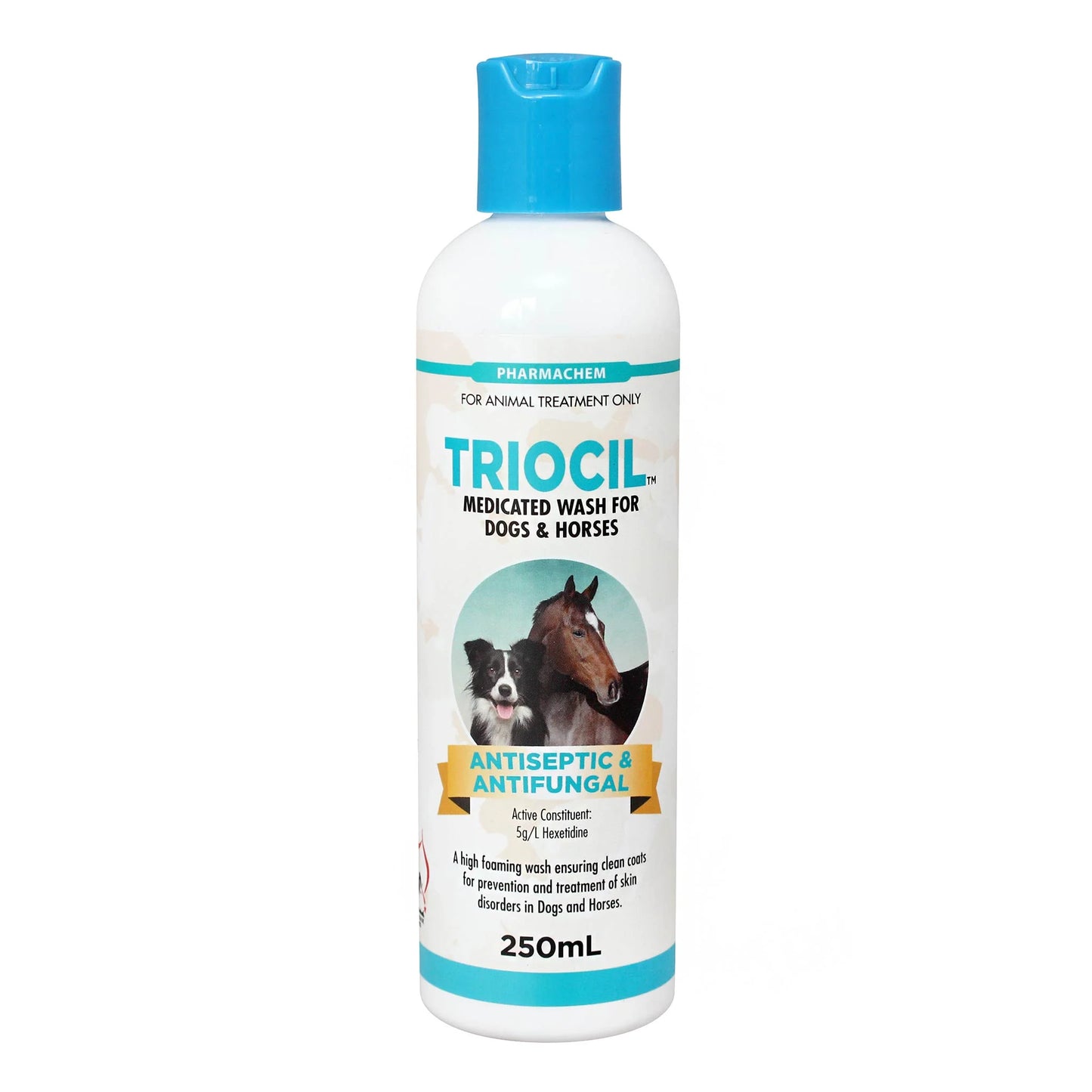 Triocil 250ml Antiseptic & Fungicidal Wash For Dogs & Horses