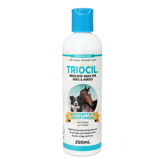 Triocil 250ml Antiseptic & Fungicidal Wash For Dogs & Horses