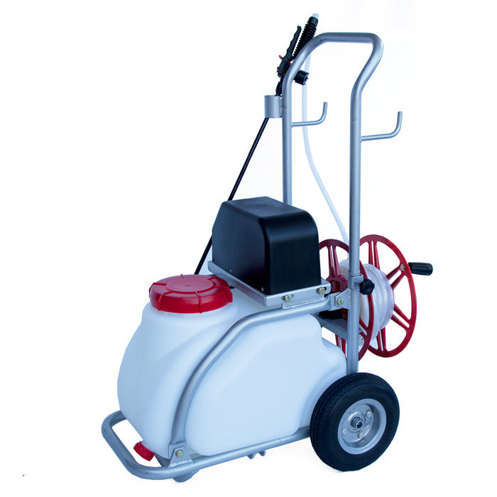 Samland 30L Electric Weed Pest Control Sprayer with Tank 12V Battery Spray Pump Trolley