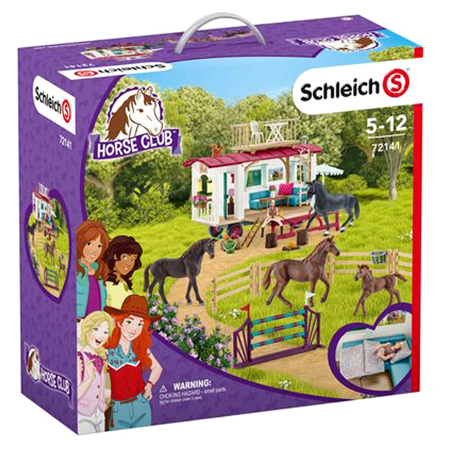 Schleich Large Playset Secret Horse Training at the Horse Club Caravan