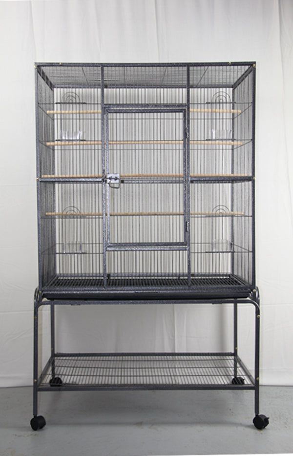 Large Bird Cage Parrot Budgie Aviary With Stand 140cm