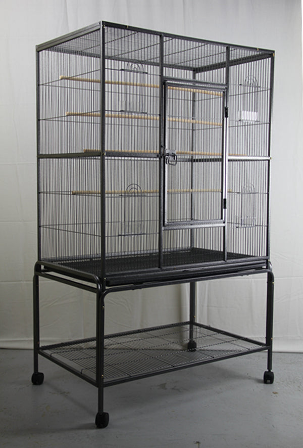 Large Bird Cage Parrot Budgie Aviary With Stand 140cm