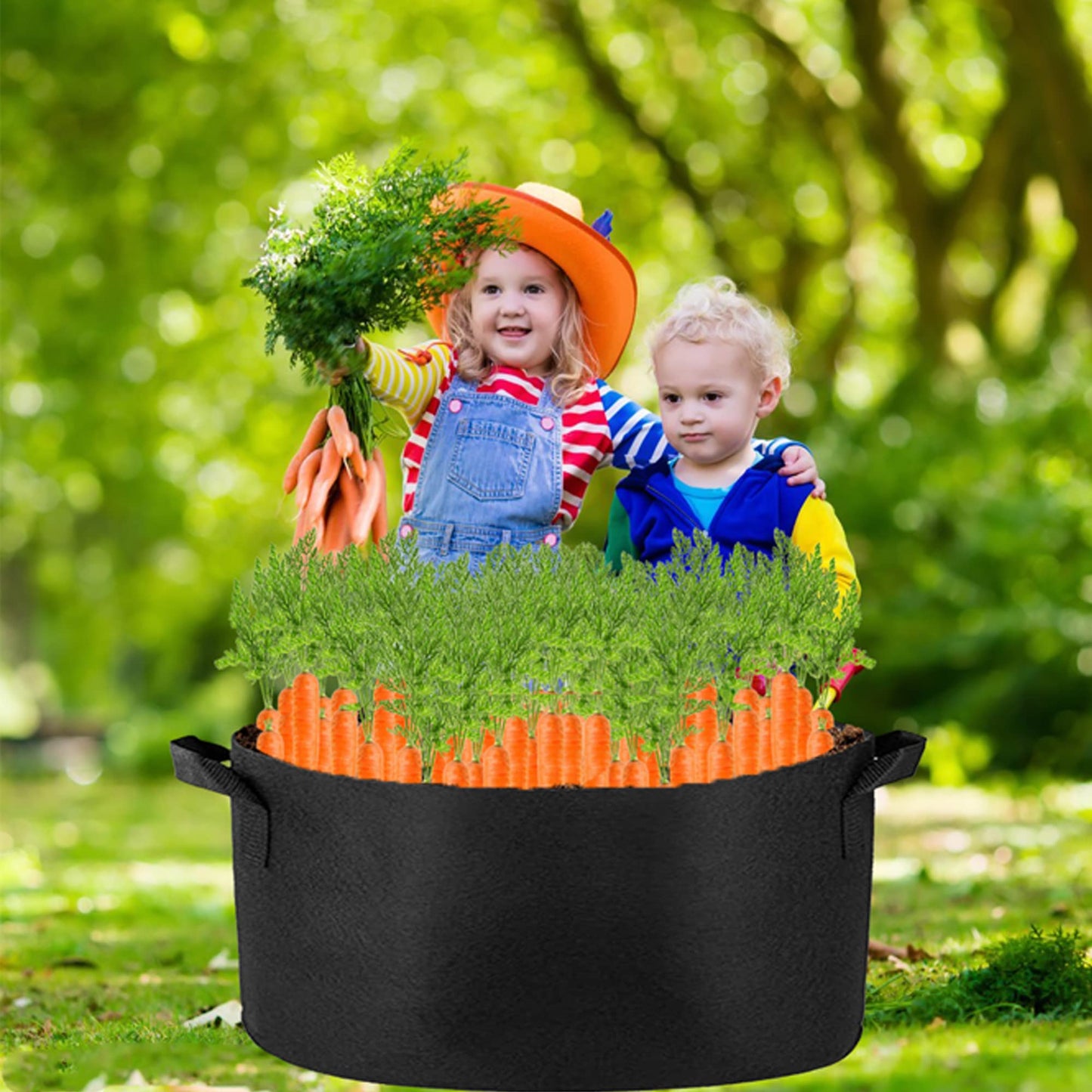 Grow Bag Heavy Duty Thickened Plant Pots with Handles 380 Litre 100cm x 50cm