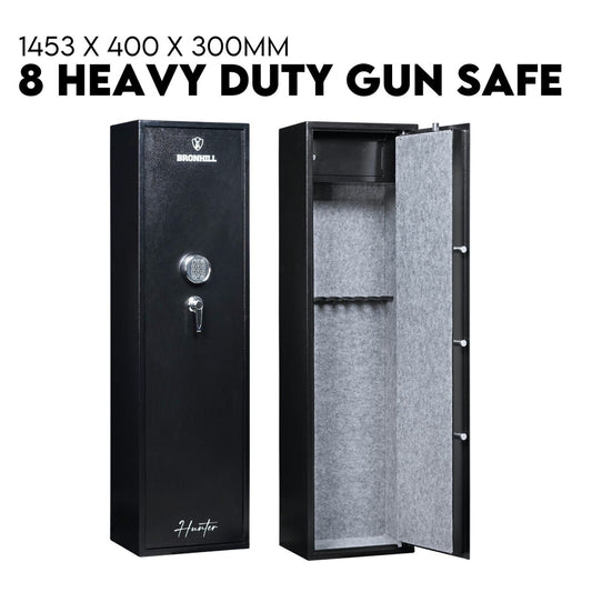 8 Gun Safe Firearm Rifle Storage Heavy Duty Locker CAT A+B