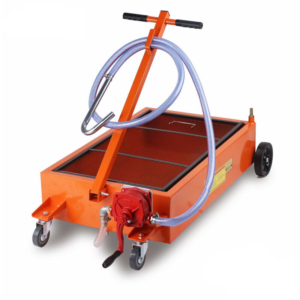 Low Profile Waste Oil Drainer 76 Litre Mobile Workshop Pump