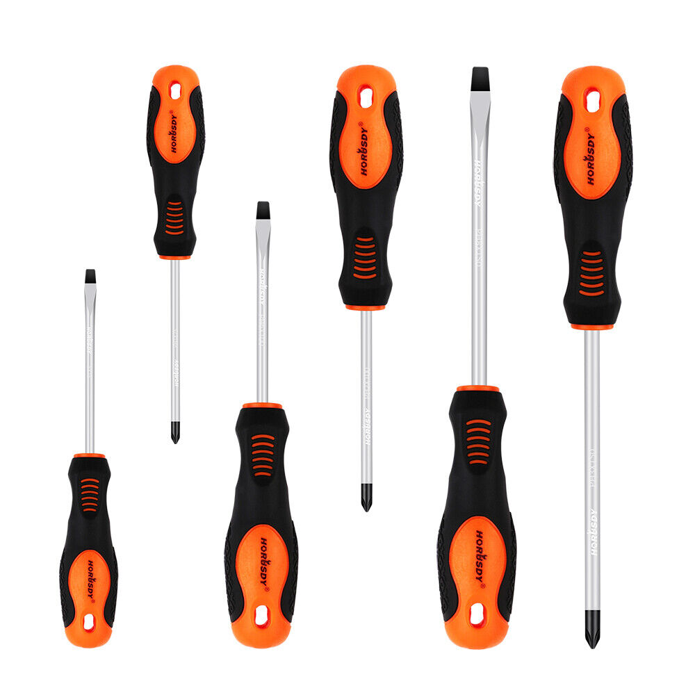 Magnetic Screwdriver Set 6 Piece Non-slip Handle