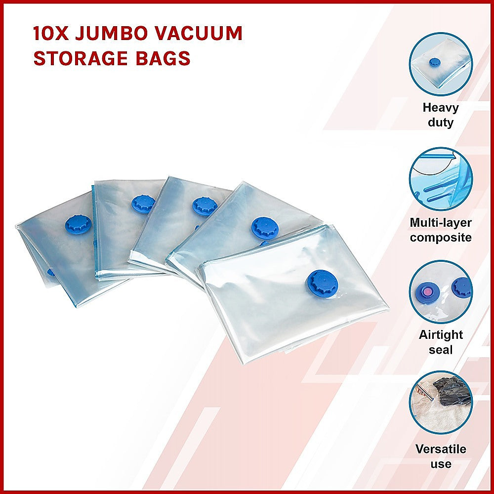 Jumbo Vacuum Storage Bags Pack Of 10
