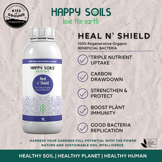 1L Happy Soils Heal n' Shield -Beneficial Bacteria Immunity Booster