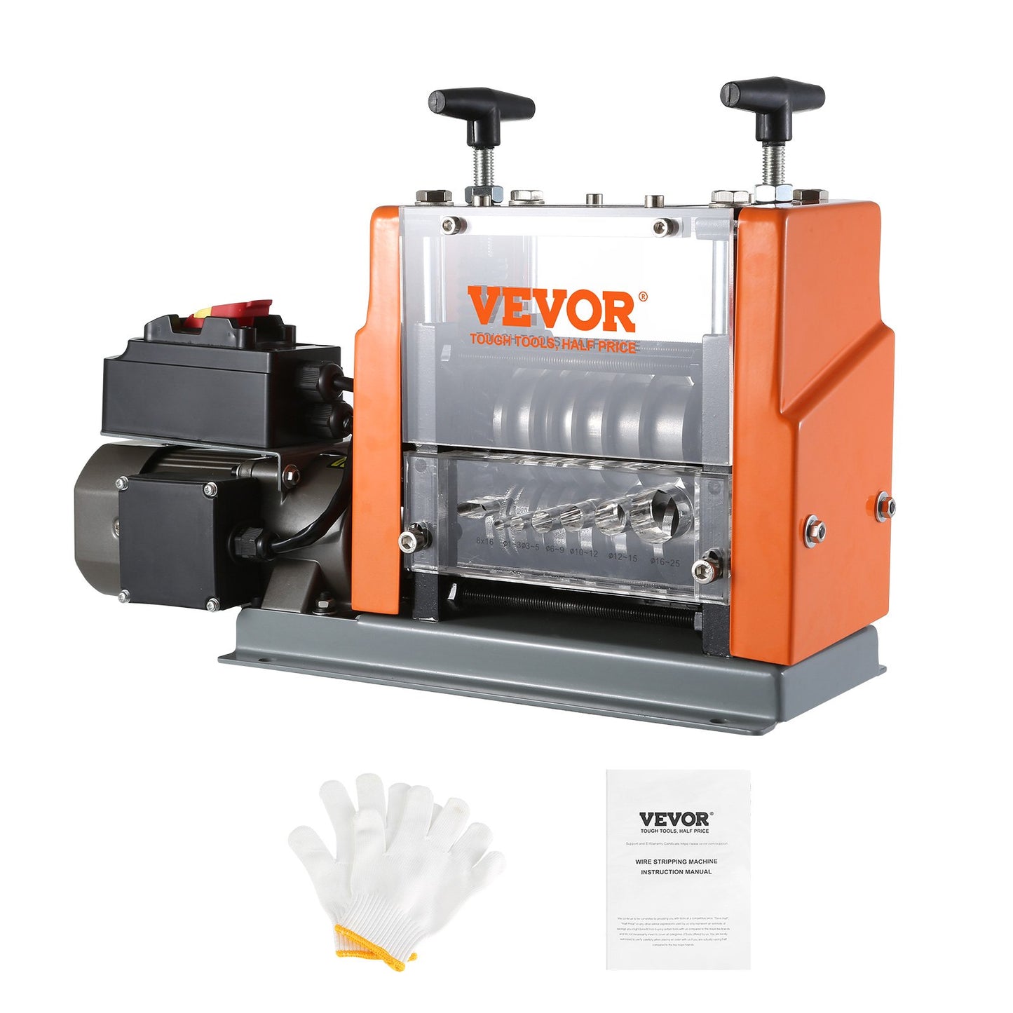 VEVOR Electric Wire Stripping Machine Copper Cable Stripper 1.5-25 mm 60 W