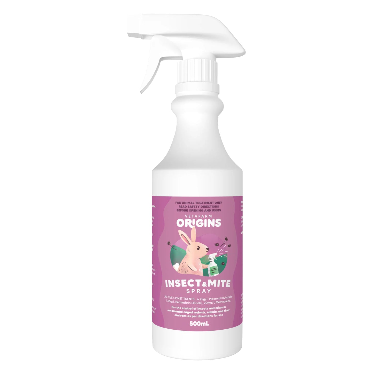 Vetafarm Insect & Mite Liquidator 500ml Spray For Small Animals RTU