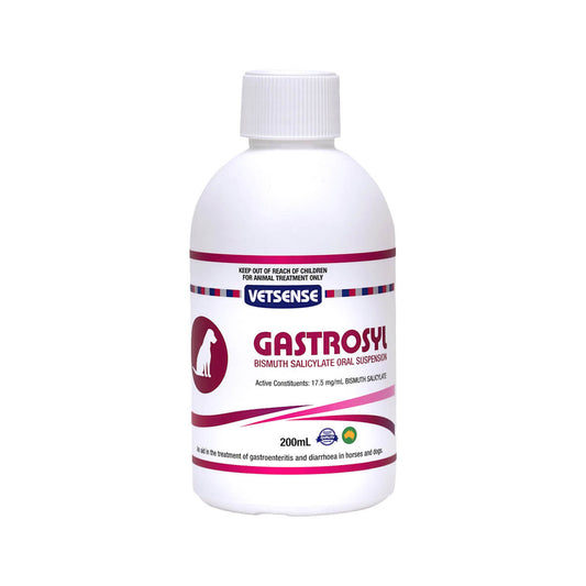 Vetsense Gastrocyl For Dogs & Horses 200ml An Aid In The Treatment Of Diarrhoea