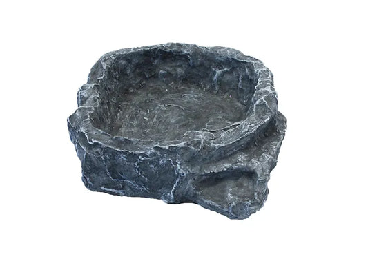 Komodo Terraced Dish For Reptile Enclosures. Medium - Grey