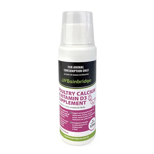 Poultry & Bird Calcium & Vitamin D3 Supplement 125ml