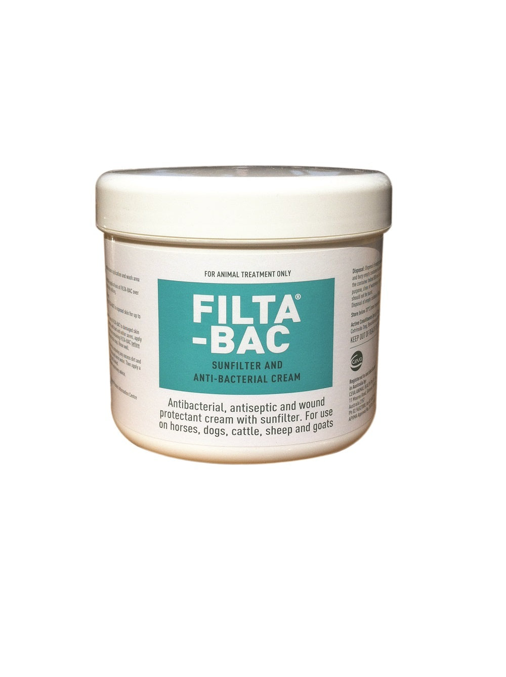 Ceva Filta-Bac 500g Sun Filter And Anti Bacterial Cream For Animals