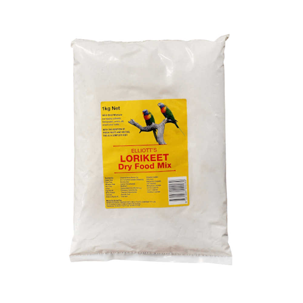 Elliots Lorikeet Dry Food Mix 1kg Wild Bird Mixture