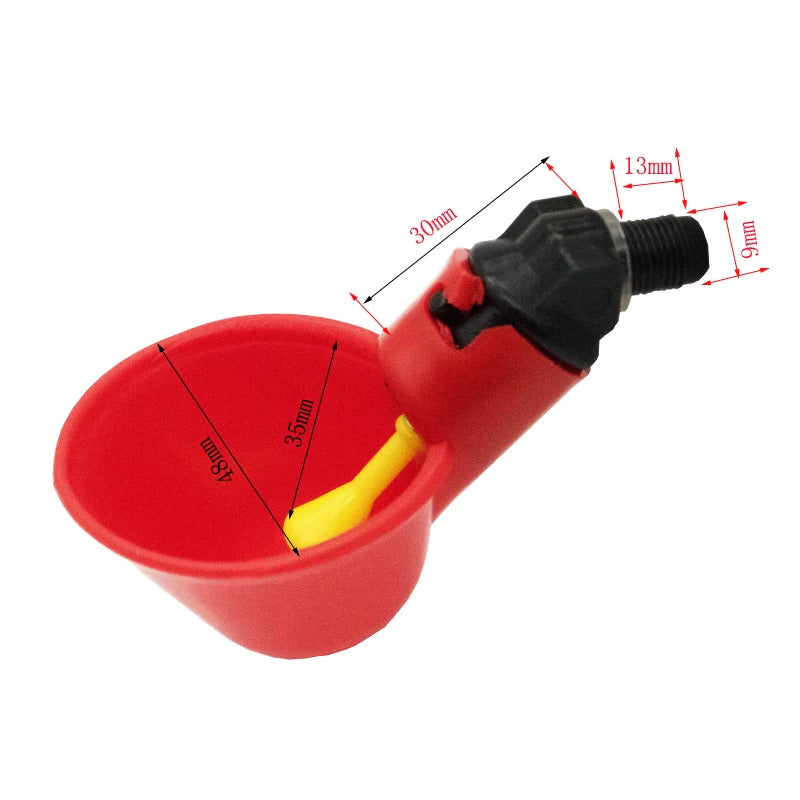 Poultry Nipple Drinker Cup With T Piece