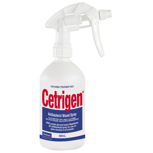 Virbac Cetrigen 500ml Antibacterial Wound Spray