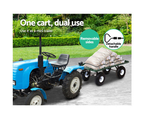 Mesh Steel Cart - Pull Along Or Towable
